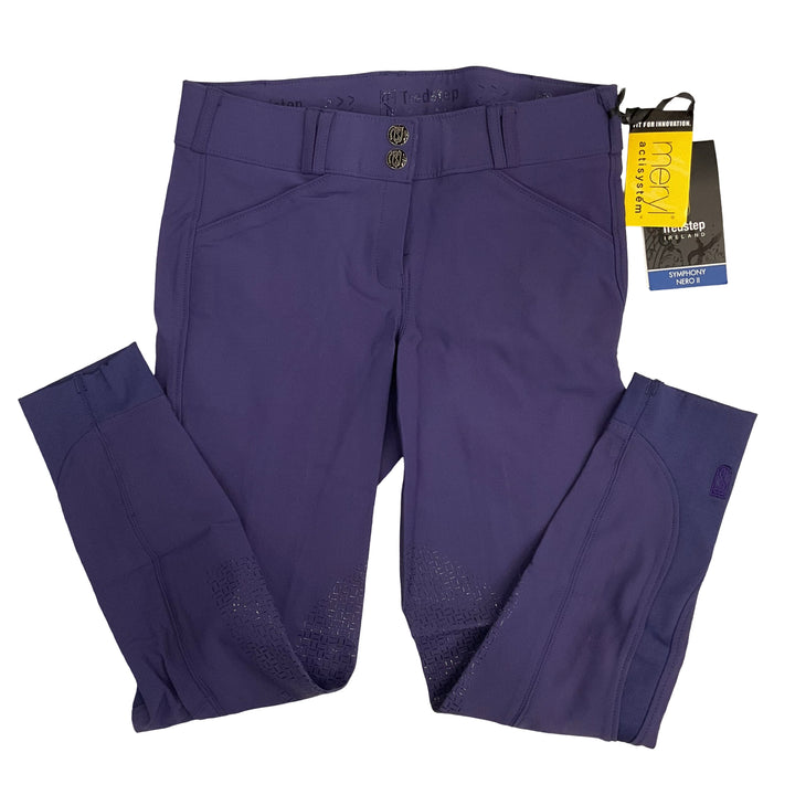 Tredstep Women's 26 Symphony Nero II Knee Patch Schooling Breech Blue Ribbon New