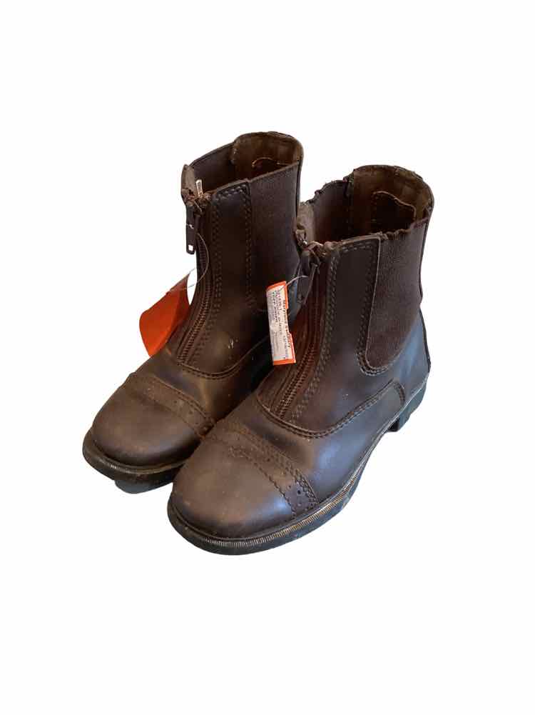 TUFF RIDER CHILD SHOE SIZE 10 BROWN PADDOCK BOOTS