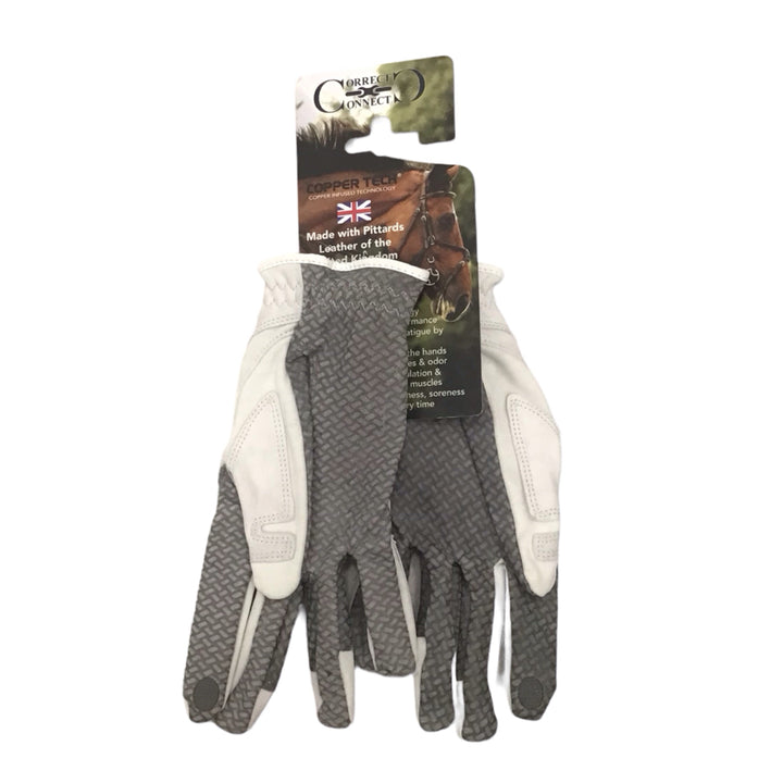 Correct Connect Oil-Tac Coppertech Leather Premium Riding Glove New - H