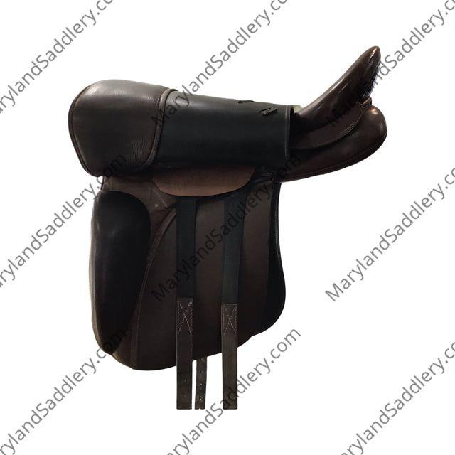 17.5" Stubben 1894 Narrow (27cm) Tree Used Dressage Saddle - C