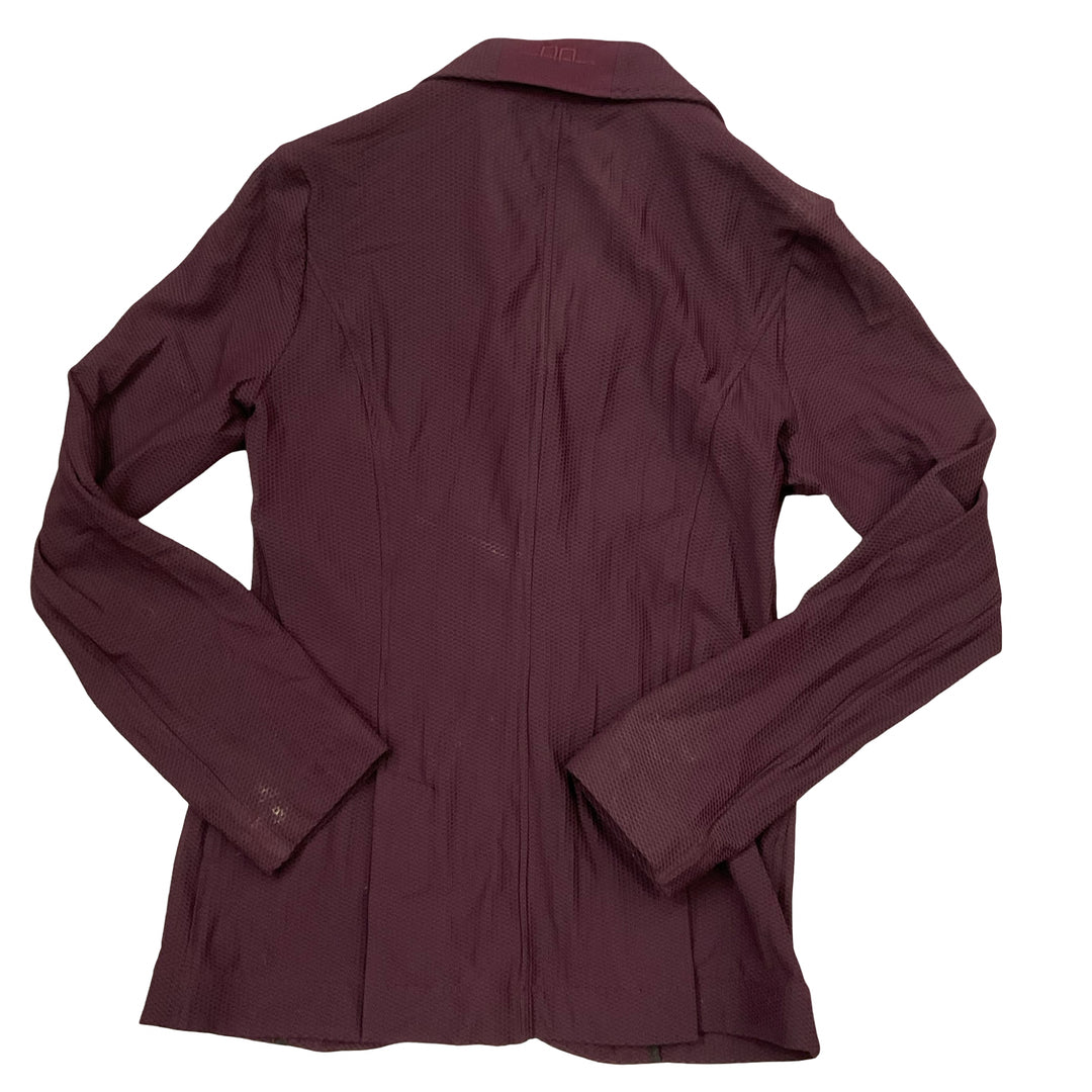 Alessandro Albanese Women's Medium Mesh Show Coat Plum Used