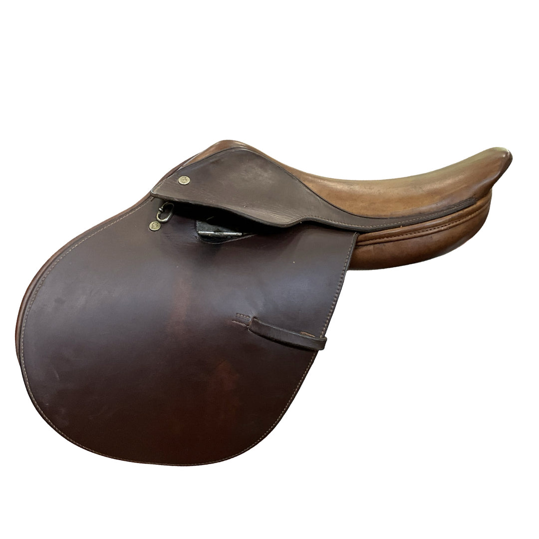 14" Crosby Corinthian Medium Used Childs Flat Seat Hunter/Jumper Saddle