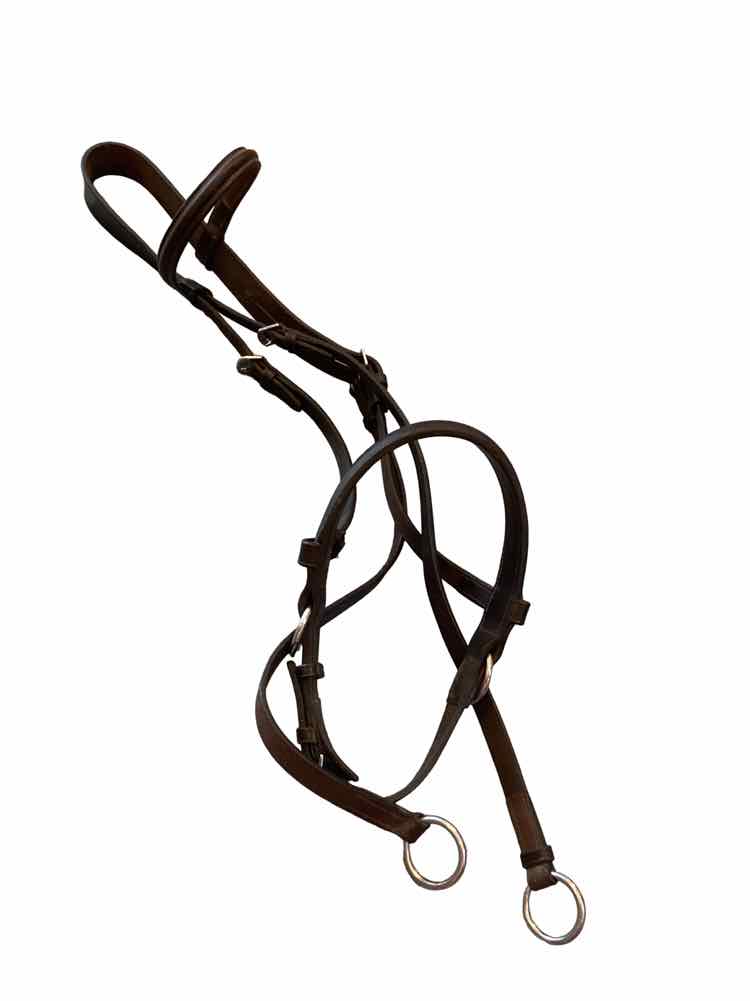 English Cross Under Side Pull Headstall USED B