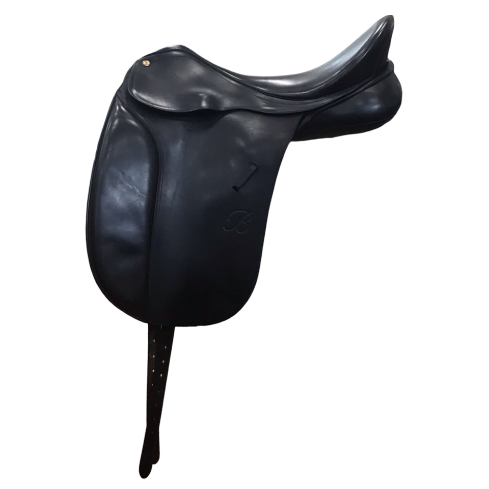 18" Bates Caprilli Adjustable Used Dressage Saddle - H