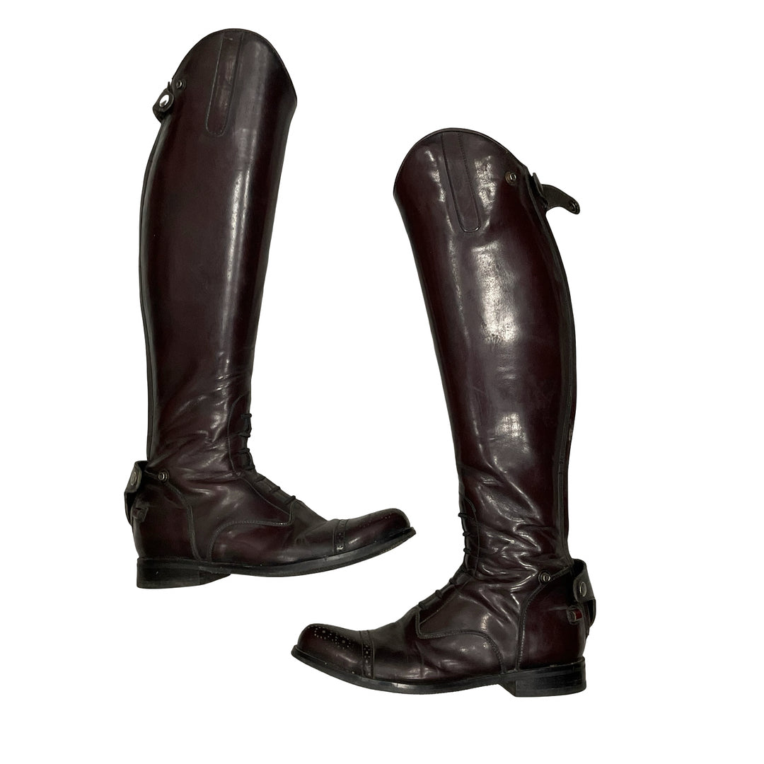 LA MUNDIAL WOMEN SHOE SIZE 39 BROWN RIDING BOOTS