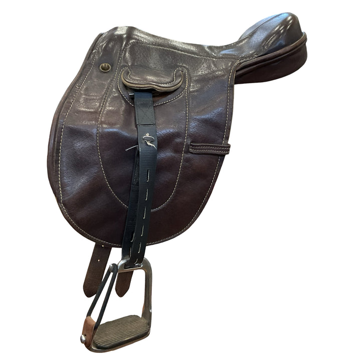 12" Beval Short Stirrup Half Tree Used Childs Leadline Saddle