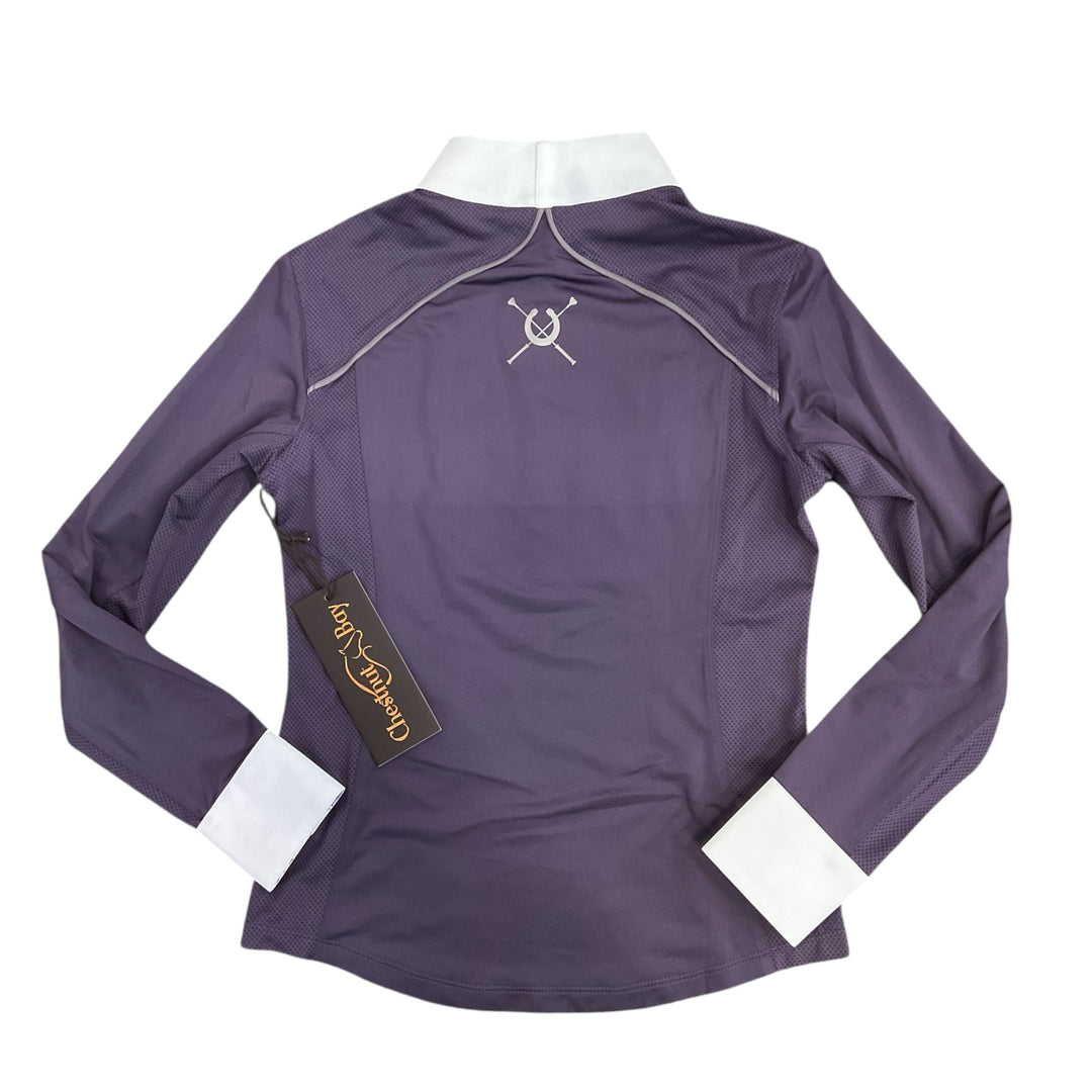 Chestnut Bay Child Medium SkyCool Liberty Youth Show Shirt Night Shade New - H