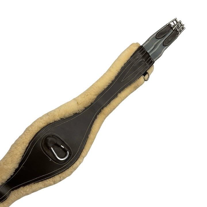 Exion Pro 130cm/51in Fleece Lined Anatomical Leather Girth Brown Used