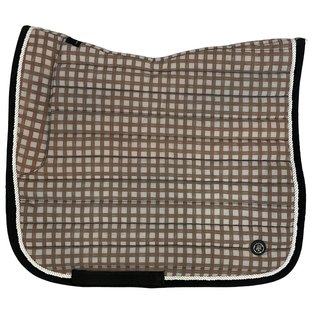 Laura Tweedie All Purpose Saddle Pad Brown Plaid Used