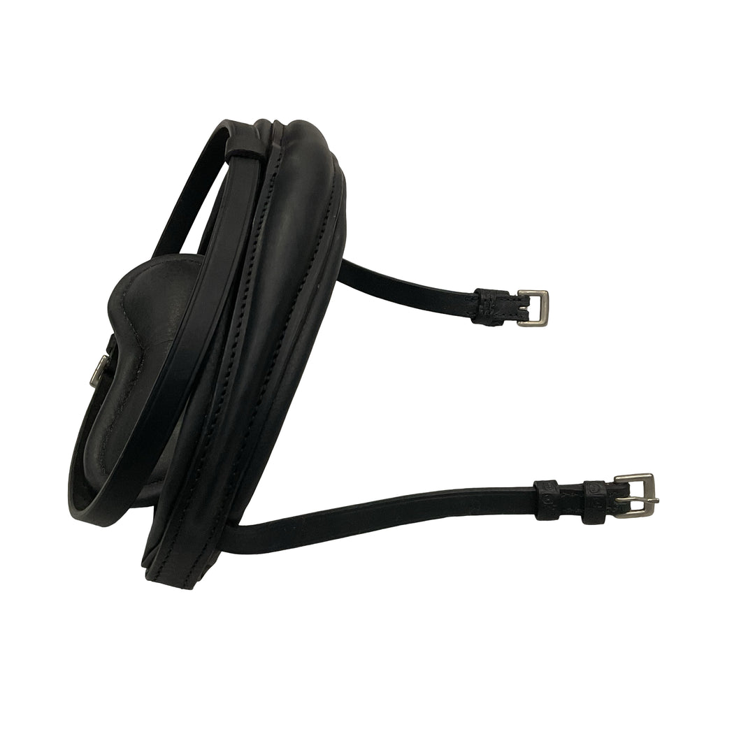 Stubben Padded Flash Noseband Horse Black Used - H