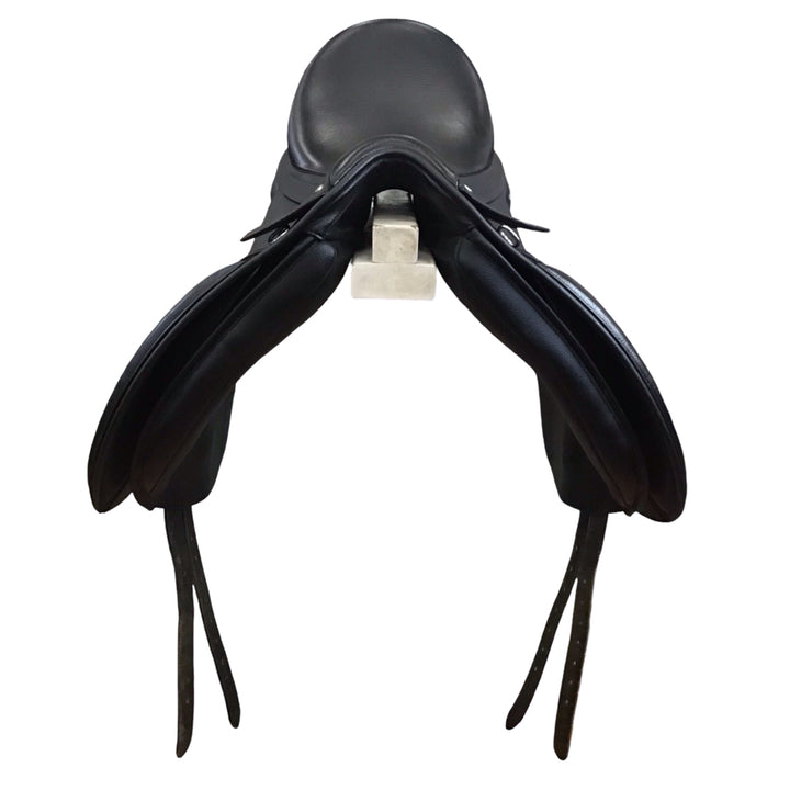 17.5" Arena High Wither Dressage Adjustable Used Dressage Saddle - H