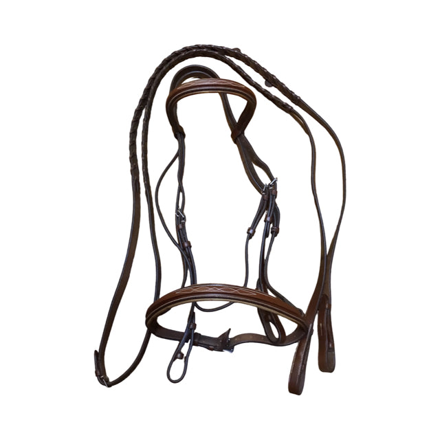 CIRCUIT Fancy Stitched Bridle w/Reins USED B