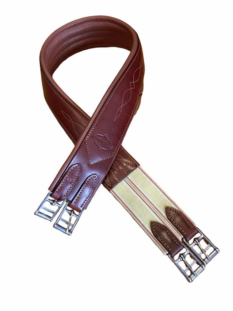 EDGEWOOD new brown leather girth size 48"