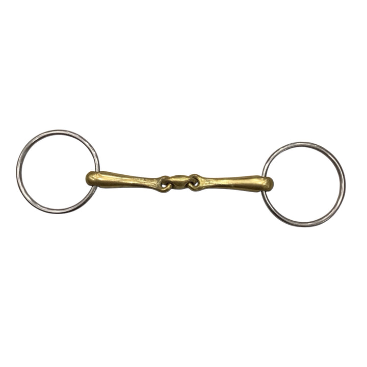 5.75" Neue Schule Angled Lozenge Loose Ring Snaffle Used - H