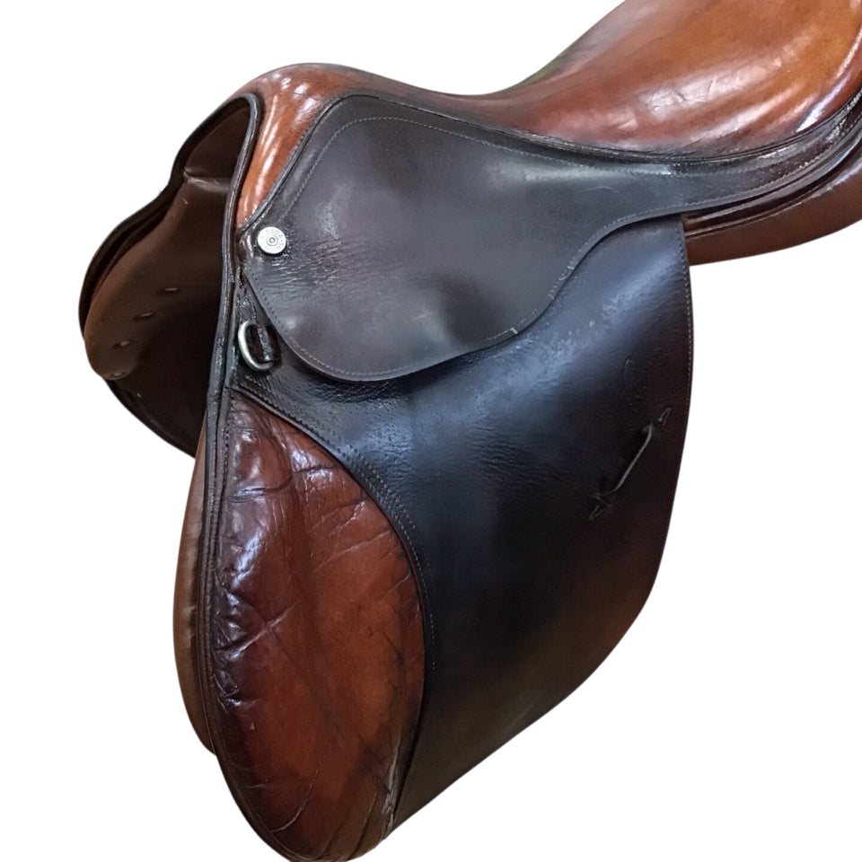 16.5" Pessoa Rodrigo Wide Used Hunter/Jumper Saddle - H