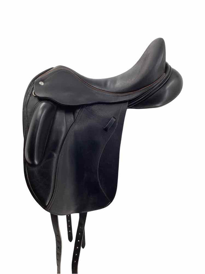 17" Custom Saddlery Laguna used wool flocked dressage saddle B