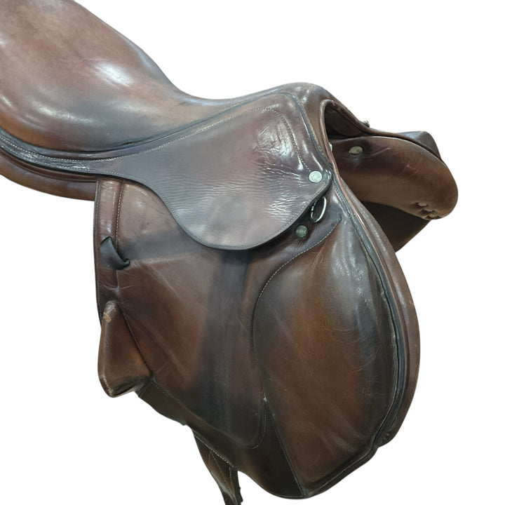 18" Antares Monoflap Med/Wide Used Hunter/Jumper Saddle - H
