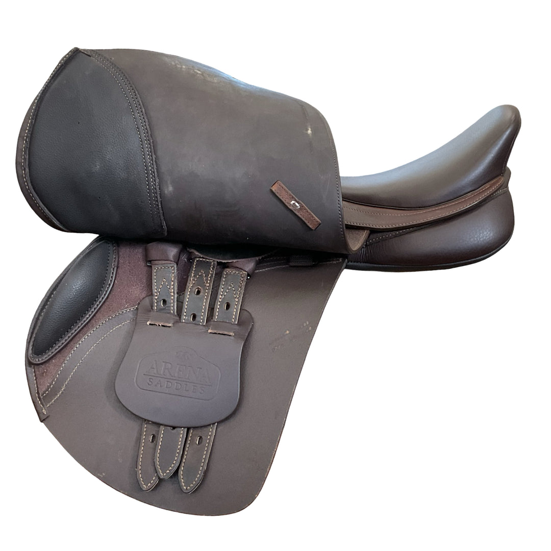 16" Arena Pony Jump Adjustable Used Childs Hunter/Jumper Saddle