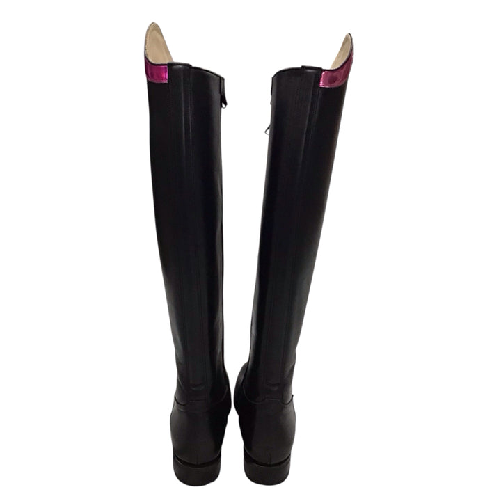 NEW Ladies Dress Boots w/ Pink Top 37 Slim Tall - H
