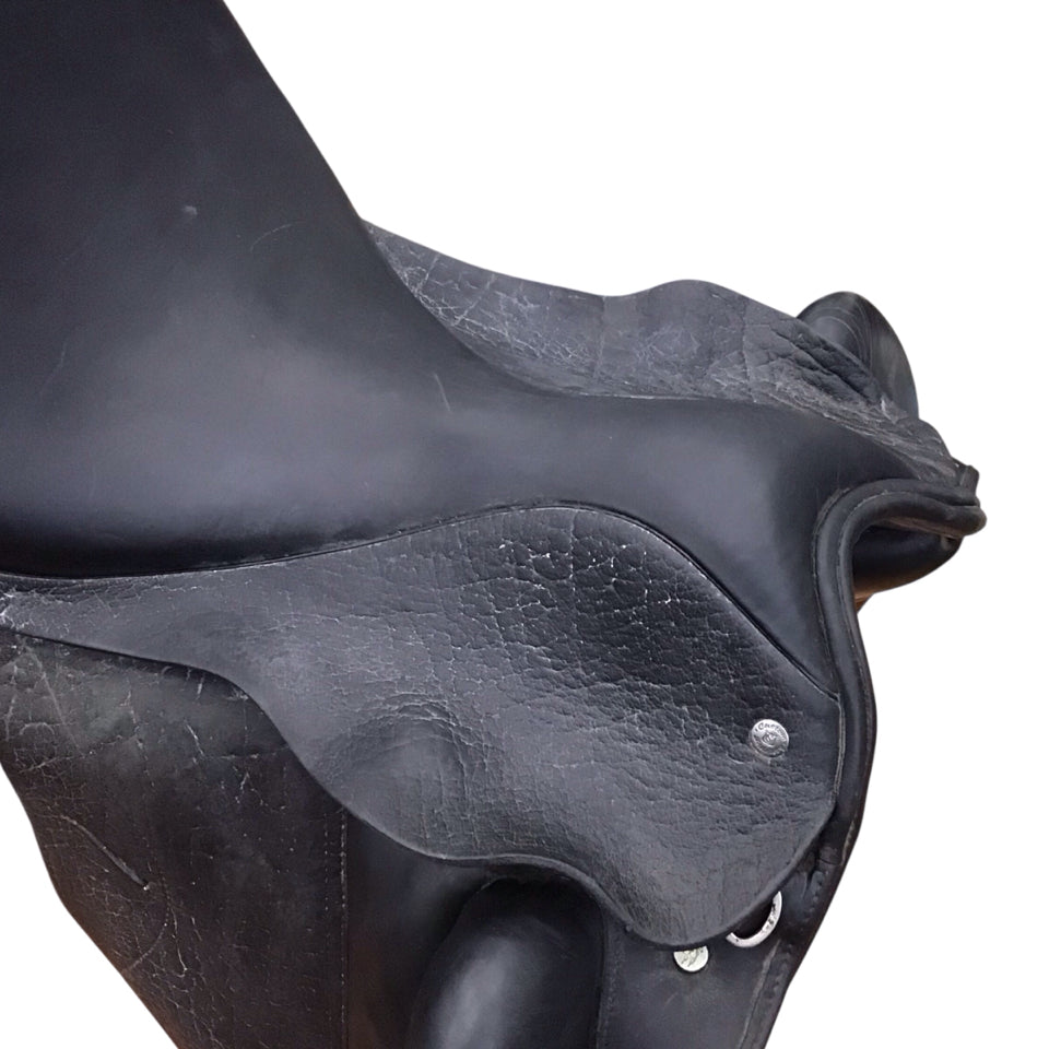 18" Custom Saddlery Wolfgang Solo Wide Used Dressage Saddle - H