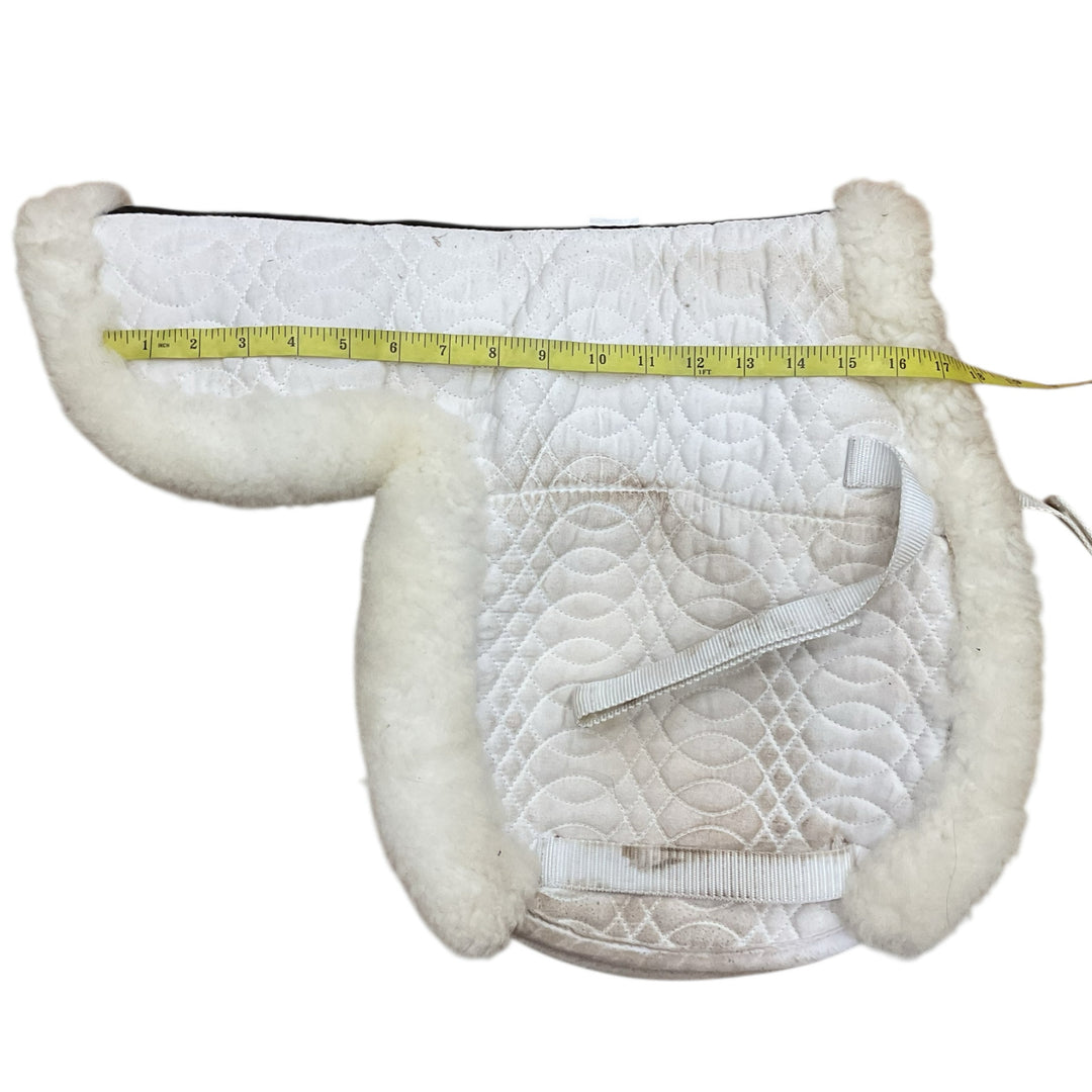 Europa by Ovation Small White Sheepskin Fitted Show Pad Used - H