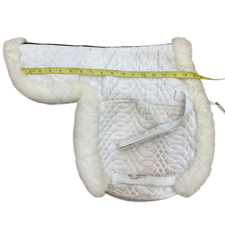 Europa by Ovation Small White Sheepskin Fitted Show Pad Used - H