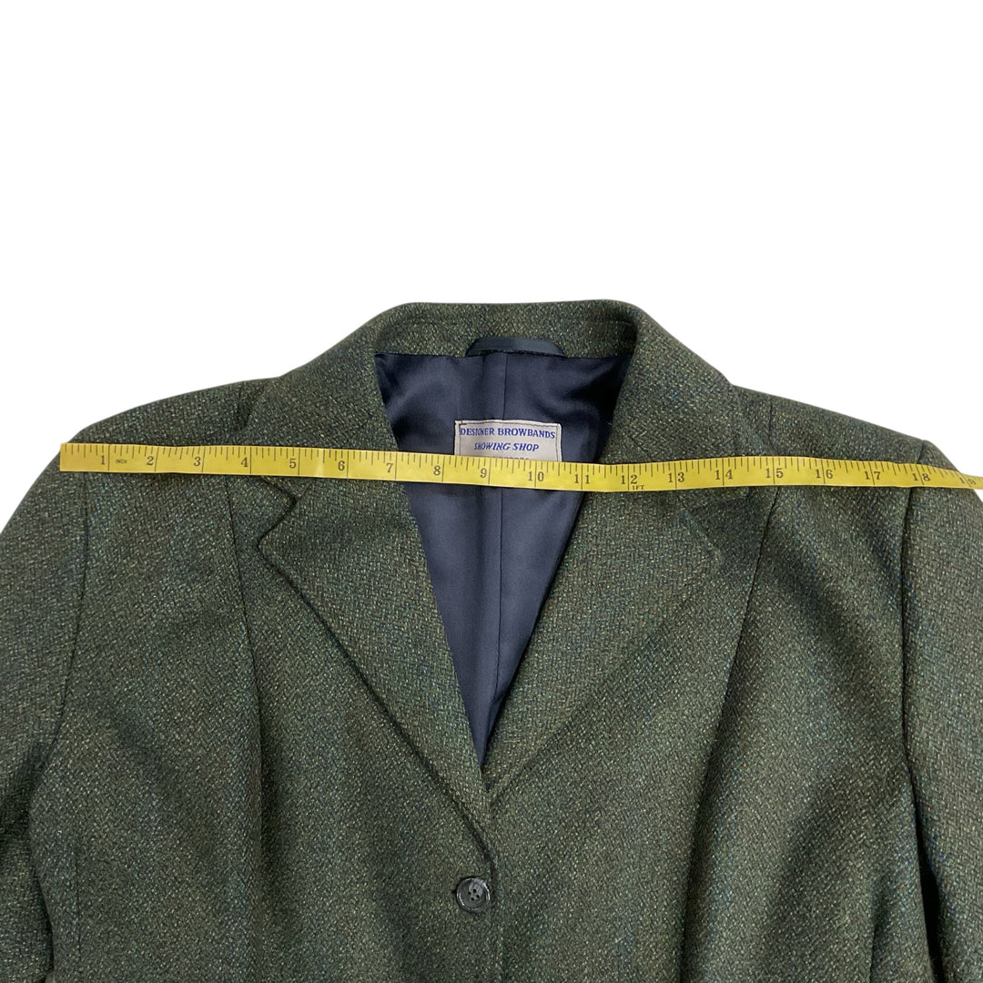 Designer Browbands Sewing Shop Mens Custom Tweed Hunt Coat Used - H