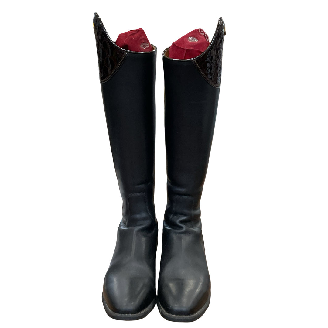 DeNiro Custom Dress Boot 37.5 Fits Like 38 XXSlim Black Used