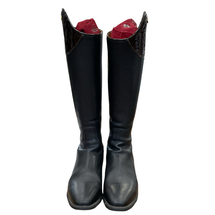DeNiro Custom Dress Boot 37.5 Fits Like 38 XXSlim Black Used