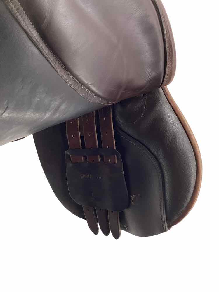 16.5" Smith Worthington wool flocked used close contact jumping saddle