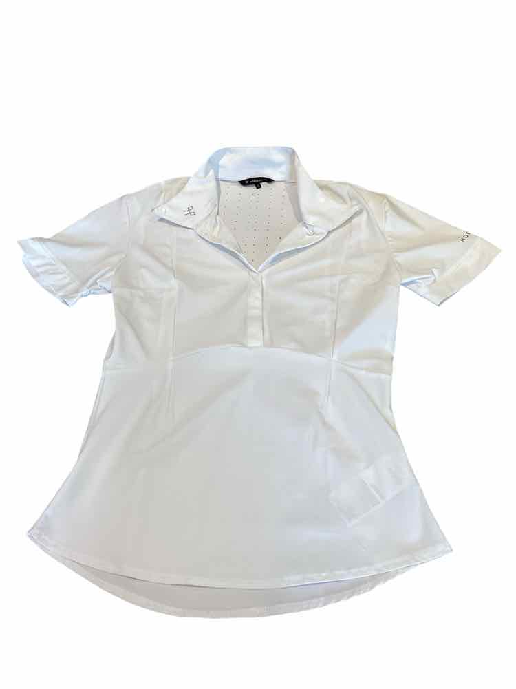 HP new white short sleeve top ladies small B