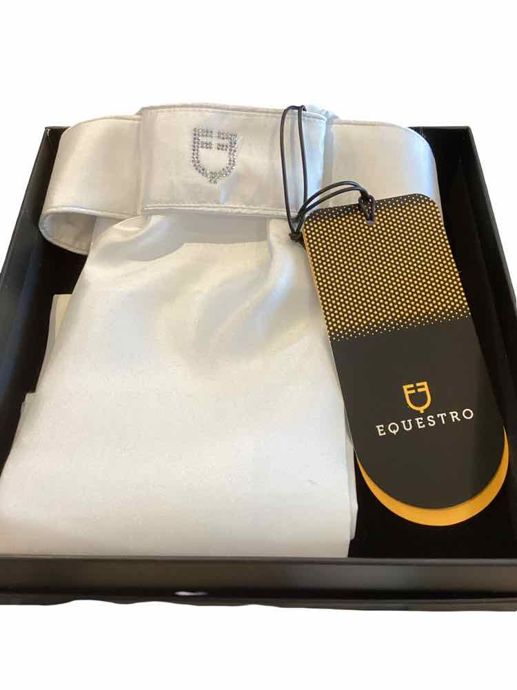 EQUESTRO new white stock tie