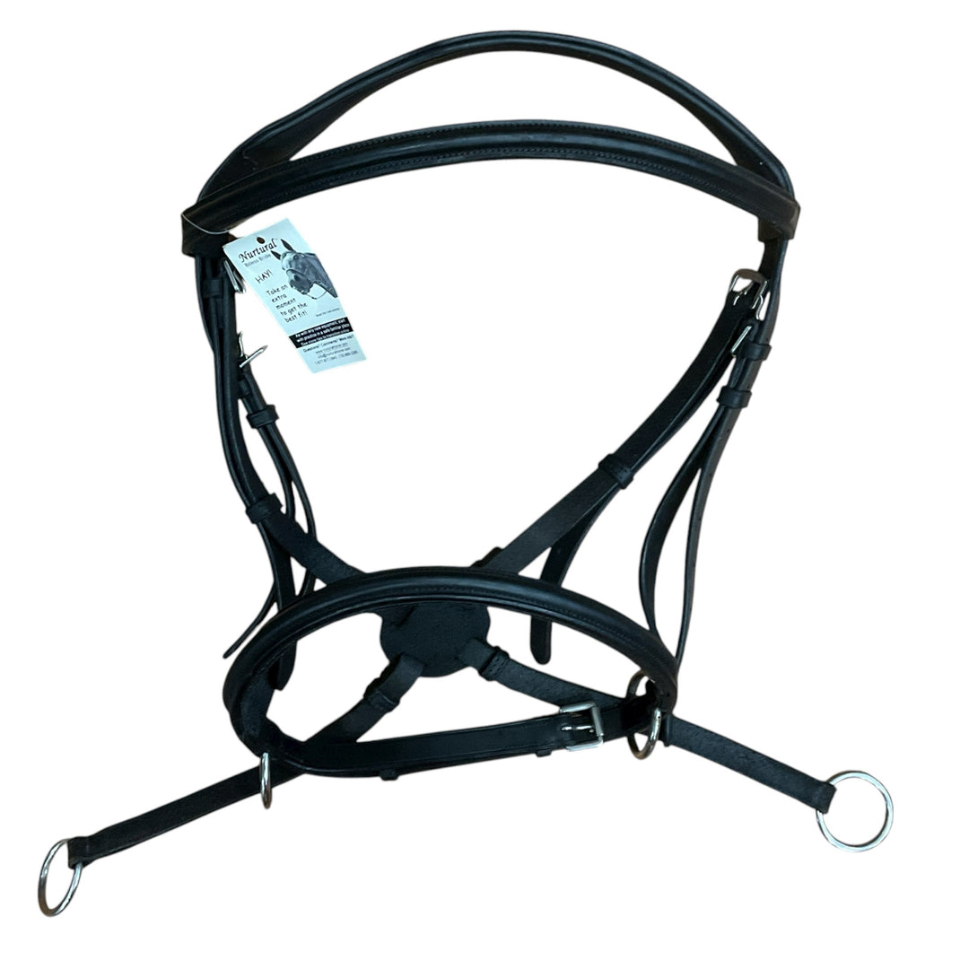 Nurtural Harmonie Warmblood Leather Bitless Bridle New - H