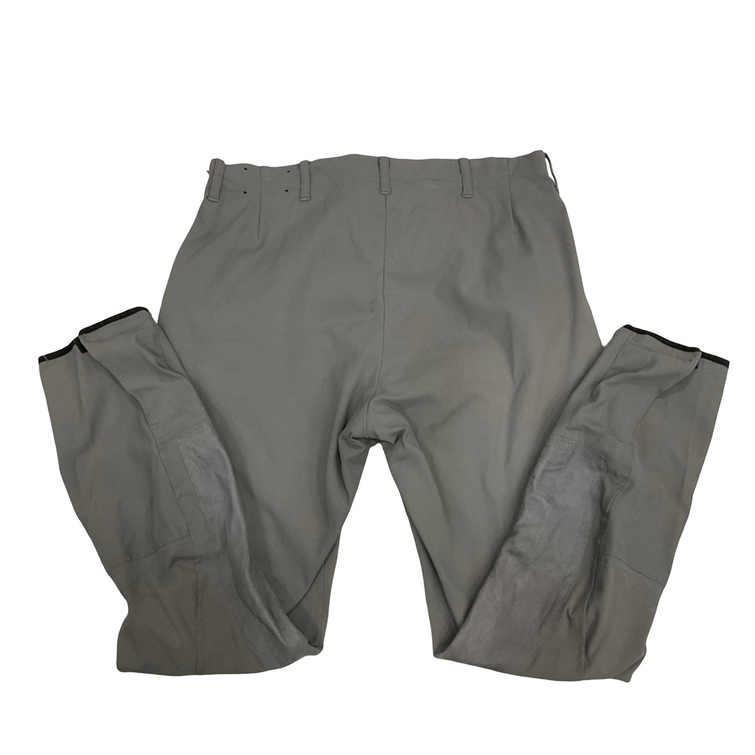 Tailored Sportsman Women's 30 Side Zip Knee Patch Schooling Breech Grey Used