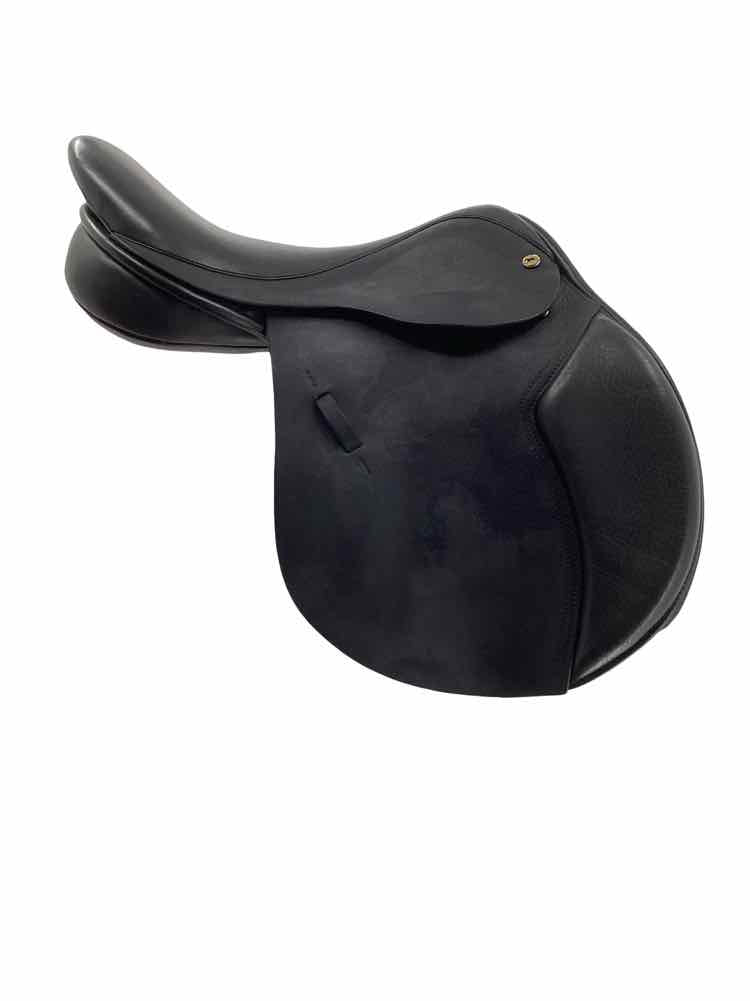 17" Black Country used wool flocked close contact saddle