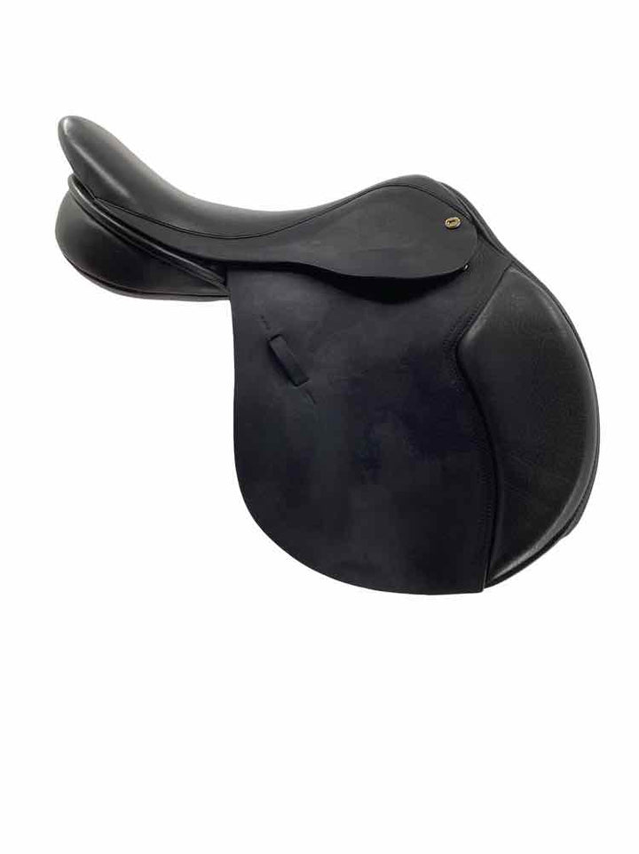 17" Black Country used wool flocked close contact saddle