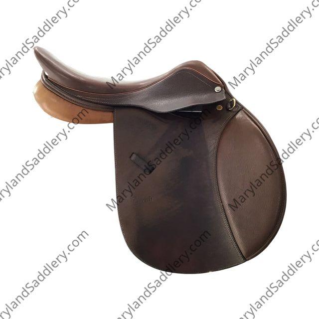 17.5" Dover Circuit Medium Tree Used Close Contact Saddle - C