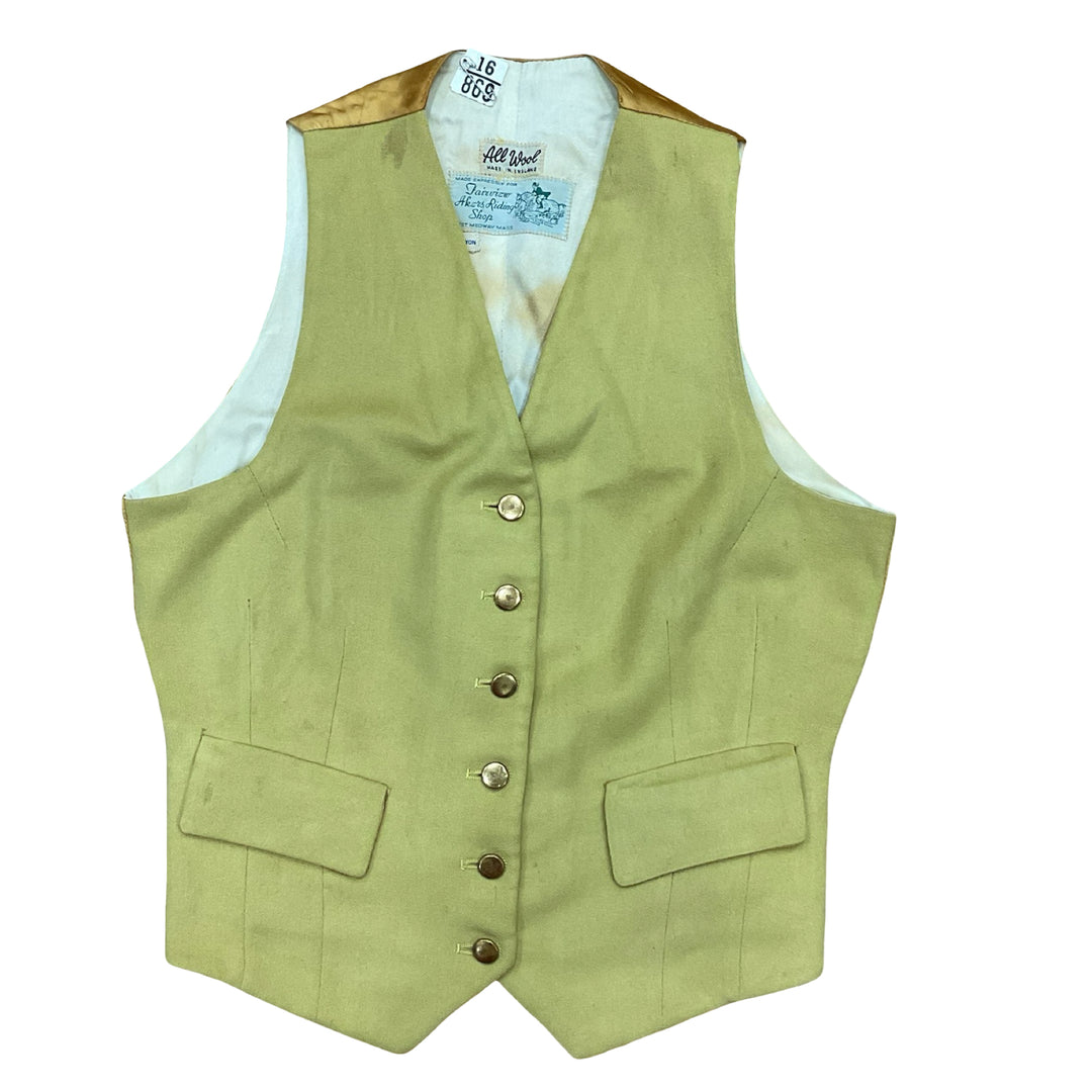Women's Small Wool Canary Hunt Vest Used - H