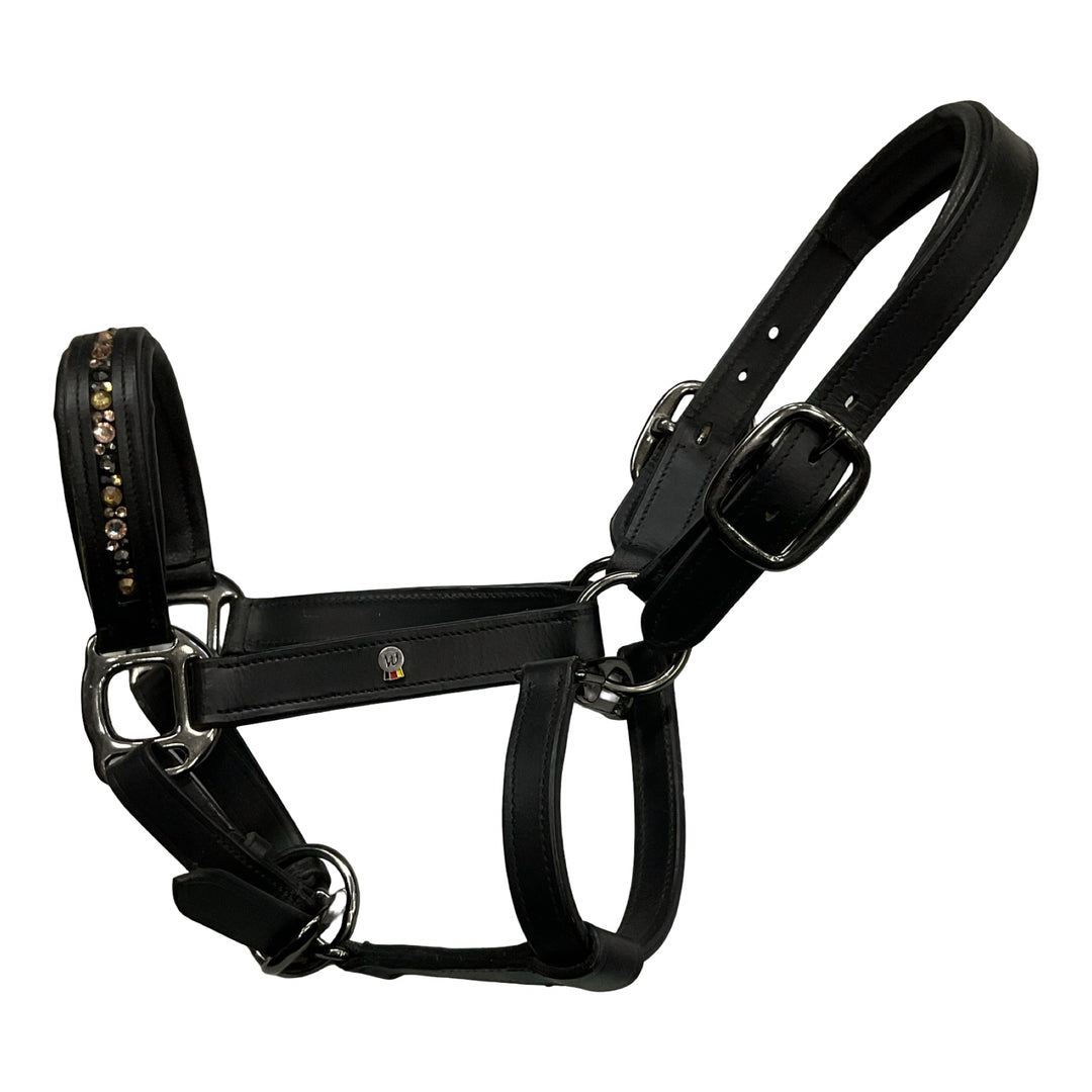 Waldhausen Pony Leather Halter w/ Bling Noseband Black Used