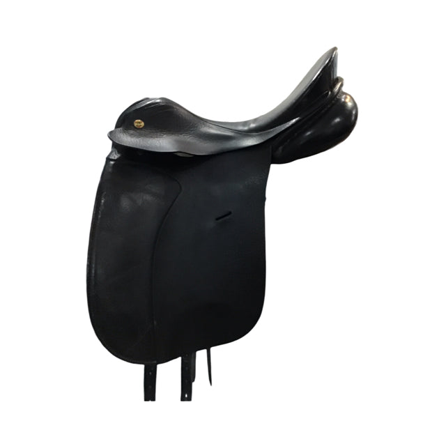 17.5" Karl Niedersuss Allegro Medium Tree Used Dressage Saddle - C