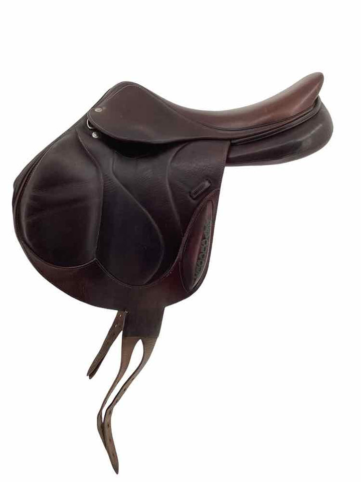 17.5" Devoucoux Chiberta D3D technology used monoflap jumping saddle B