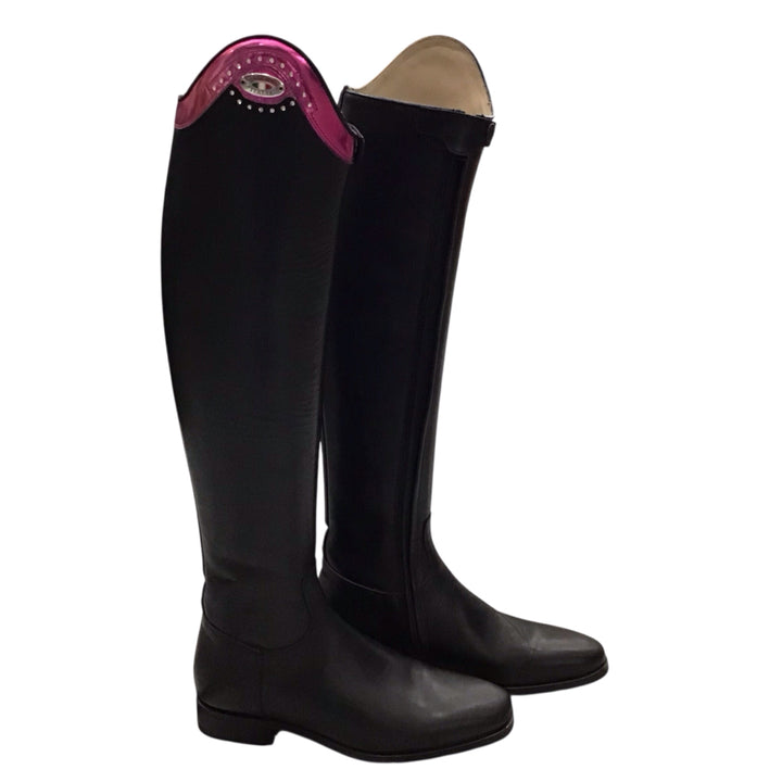 NEW Ladies Dress Boots w/ Pink Top 37 Slim Tall - H