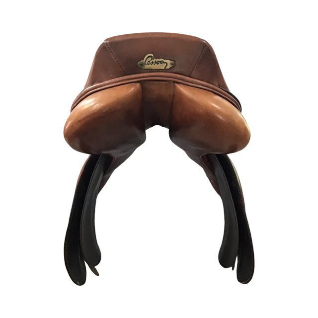 17" Pessoa Rodrigo Medium Tree Used Close Contact Saddle - C
