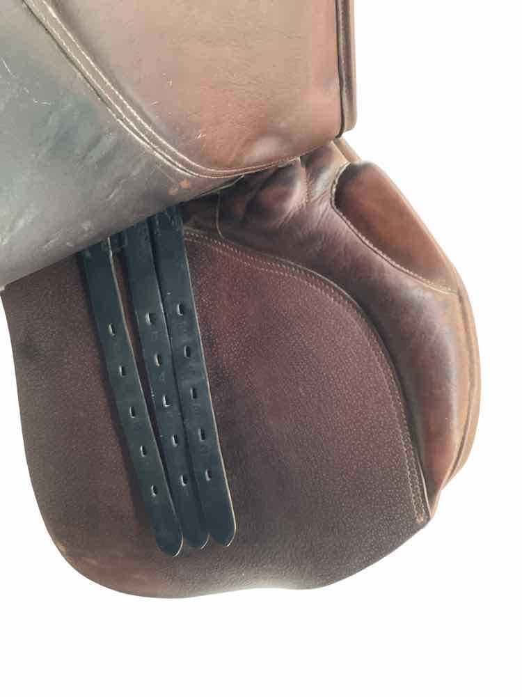 18.5" Mystic wide wool flocked used close contact saddle