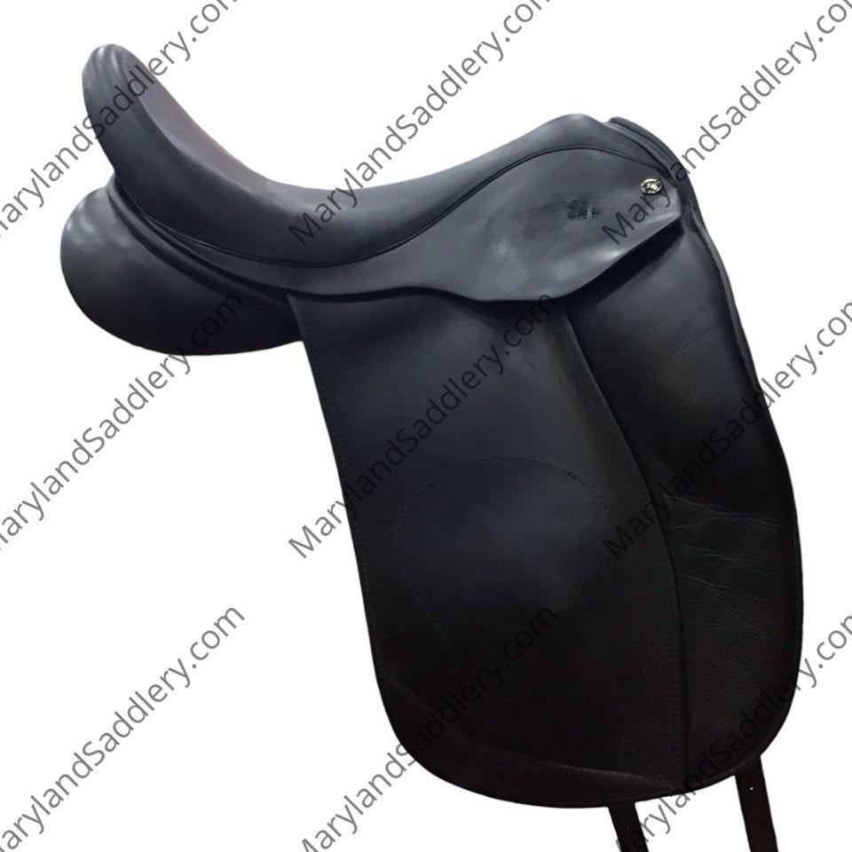 17.5" Hulsebos WB4 Medium/Wide Used Dressage Saddle - H