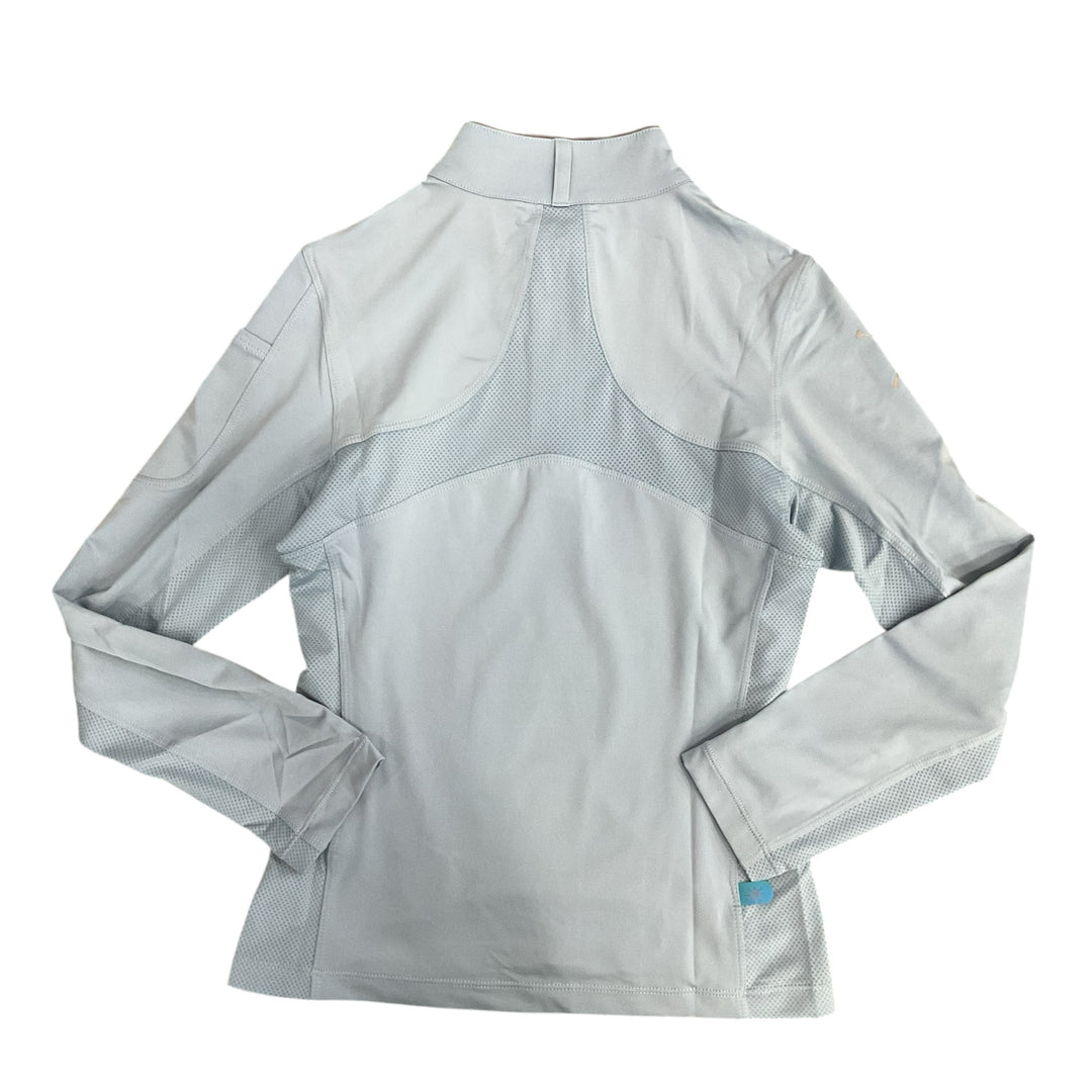 Chestnut Bay Child Medium Performance Rider SkyCool Youth Shirt Sky Blue New - H