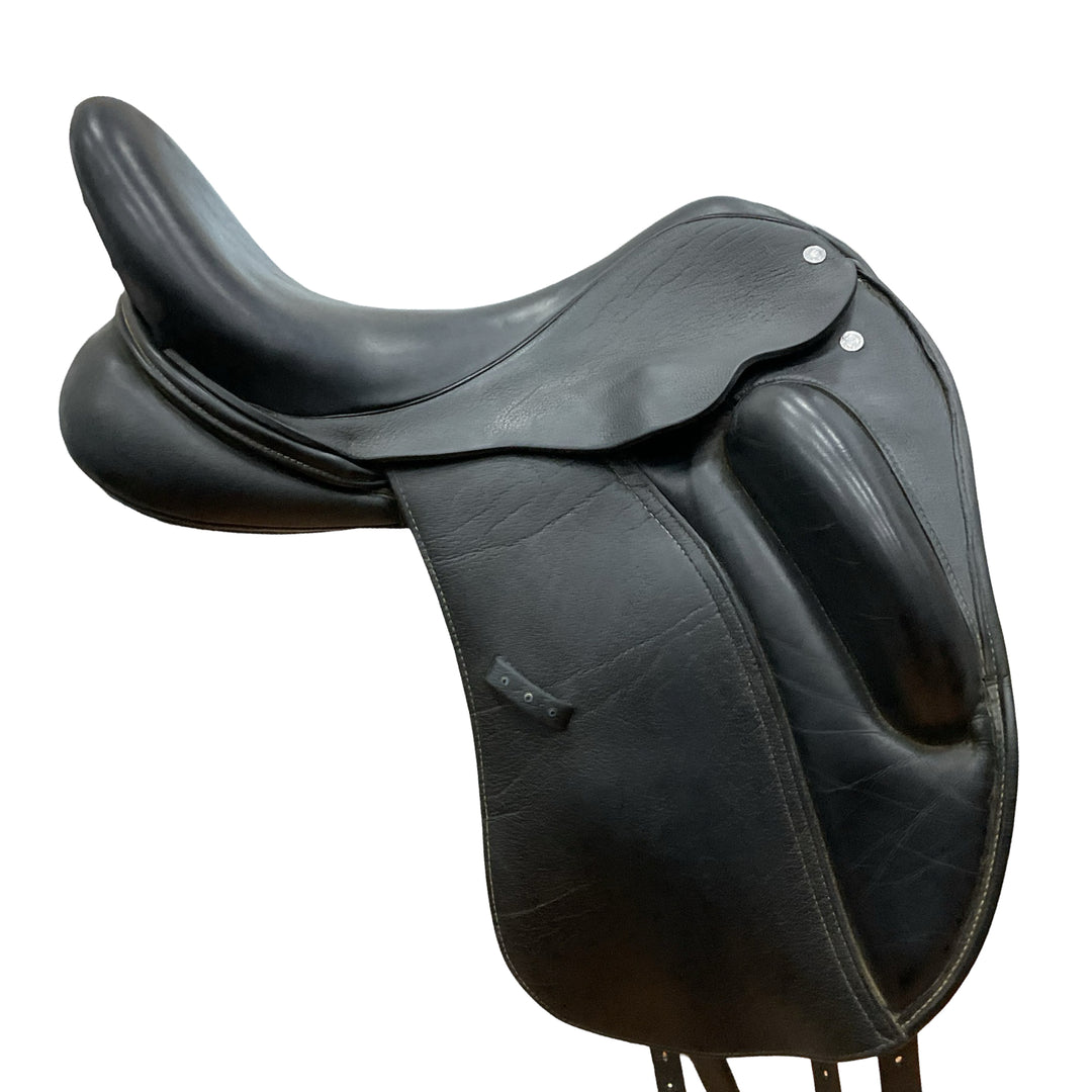17.5" Custom Saddlery Wolfgang Solo II Narrow Used Dressage Saddle - H