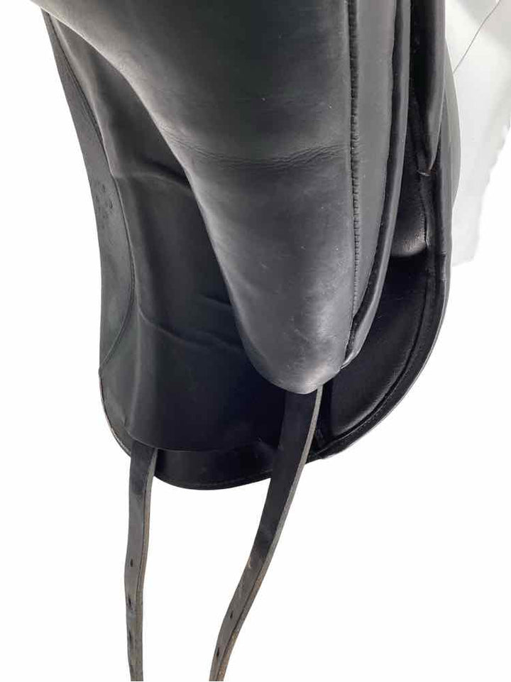 17" Custom Saddlery Laguna used wool flocked dressage saddle B