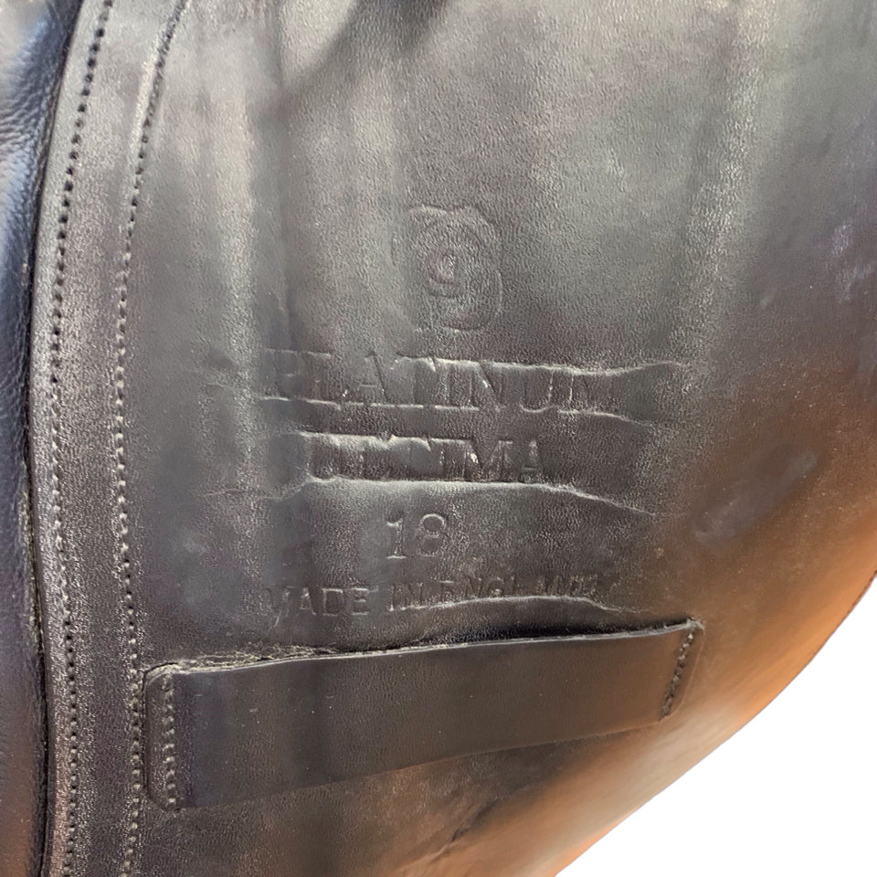 18" Albion Platinum Ultima Adjustable Used Dressage Saddle