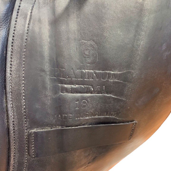 18" Albion Platinum Ultima Adjustable Used Dressage Saddle